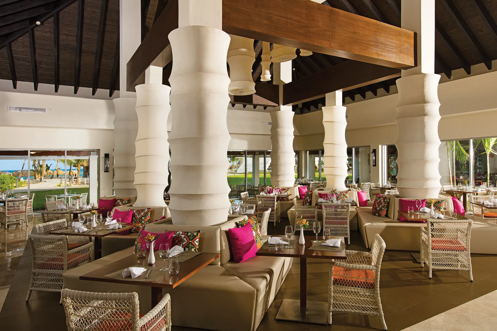 Tamarindo Mexican restaurant at Dreams Onyx Resort & Spa featuring vibrant décor, authentic Mexican dishes, and a lively dining atmosphere.